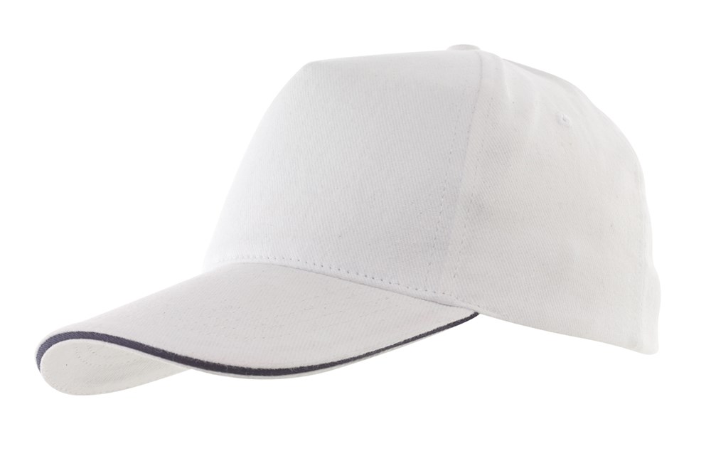Sandwich-Cap,5 Panel H´Brushed, Weiss