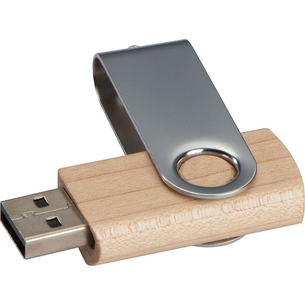 USB-Stick Twist mit Holzkörper hell 8GB8GB