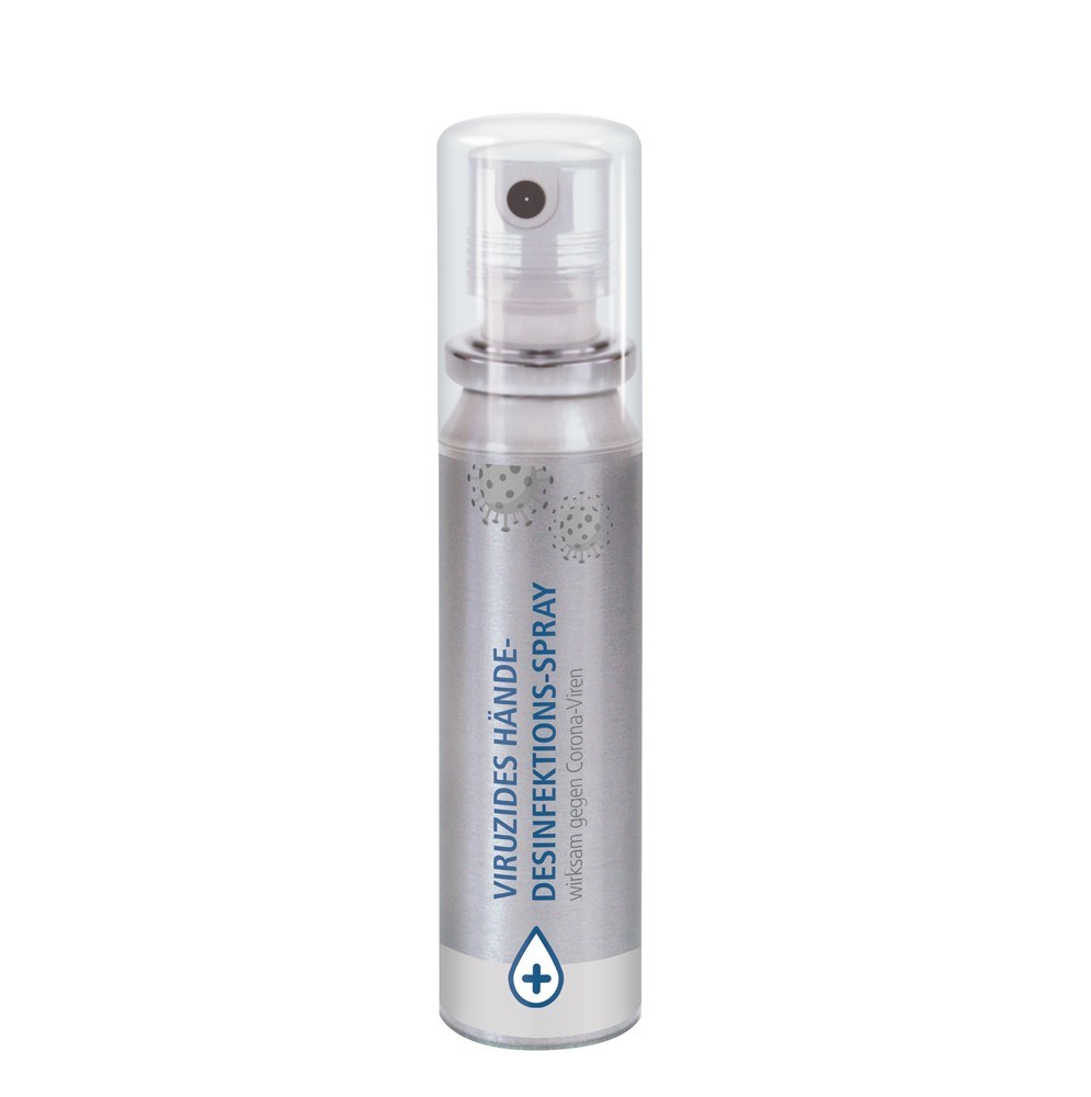Hände-Desinfektionsspray (DIN EN 1500), 20 ml, No Label Look (Alu Look)