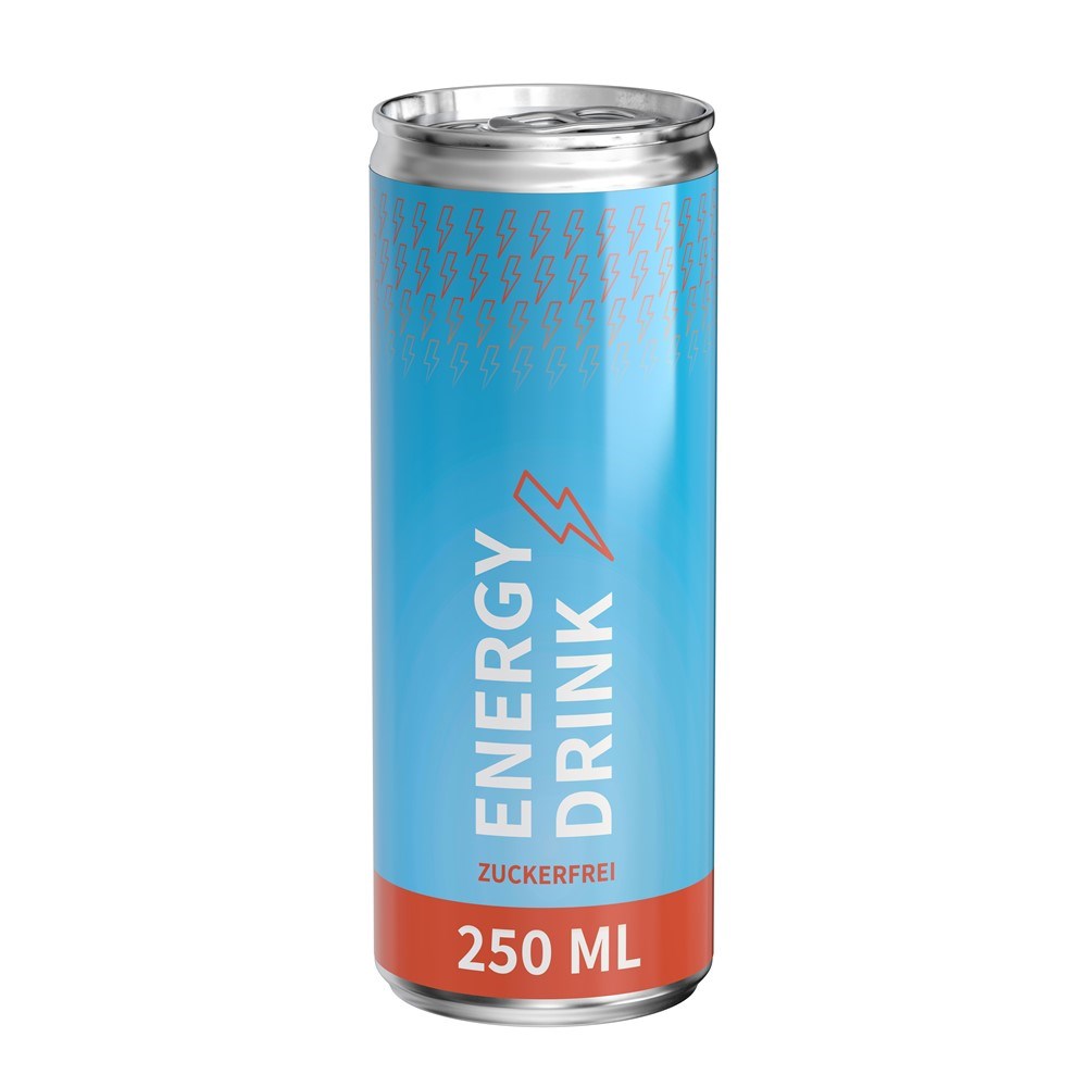 Energy Drink zuckerfrei, Body Label (Pfandfrei, Export)