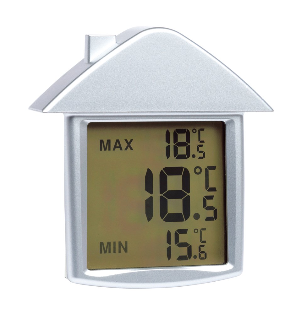 Thermometer "Comfort" m.Saugnapf, silber